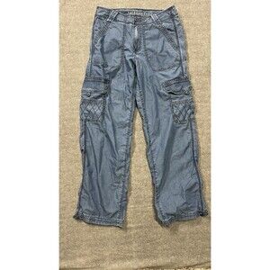 American Eagle AE Baggy Foggy Blue Cargo Size 2